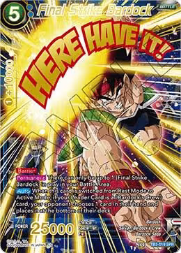 Final Strike Bardock (SPR) (TB3-019_SPR), Clash of Fates — DB Super card price