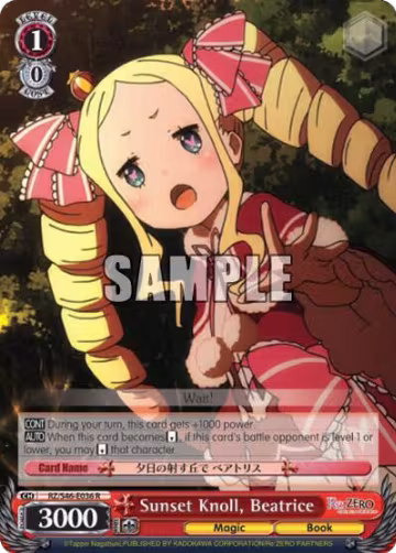Sunset Knoll, Beatrice (RZ/S46-E036 R), ZERO — Weiß Schwarz card price