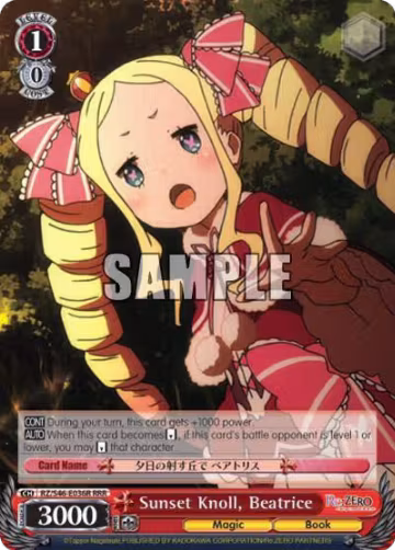 Sunset Knoll, Beatrice (RRR) (RZ/S46-E036R RRR), ZERO — Weiß Schwarz card price