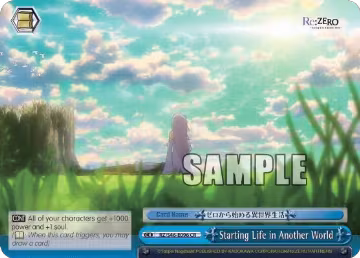 Starting Life in Another World (RZ/S46-E096 CR), ZERO — Weiß Schwarz card price
