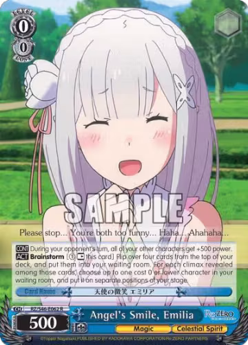 Angel's Smile, Emilia (RZ/S46-E062 R), ZERO — Weiß Schwarz card price