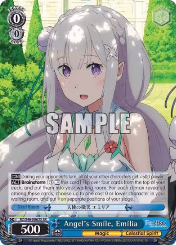 Angel's Smile, Emilia (SR) (RZ/S46-E062S SR), ZERO — Weiß Schwarz card price