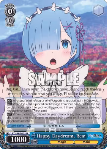 Happy Daydream, Rem (SR) (RZ/S46-E063S SR), ZERO — Weiß Schwarz card price