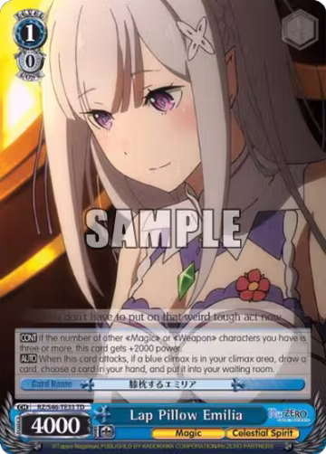 Lap Pillow Emilia (RZ/S46-TE33 TD), ZERO — Weiß Schwarz card price