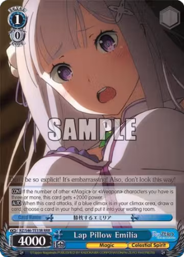 Lap Pillow Emilia (RRR) (RZ/S46-TE33R RRR), ZERO — Weiß Schwarz card price