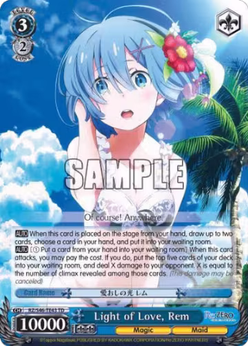 Light of Love, Rem (RZ/S46-TE43 TD), ZERO — Weiß Schwarz card price
