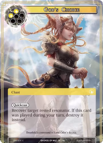 God's Choice (SNV-006), The Strangers of New Valhalla — Force of Will card price