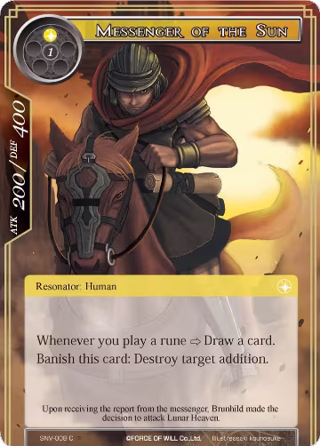 Messenger of the Sun (SNV-008), The Strangers of New Valhalla — Force of Will card price