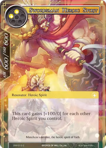 Swordsman Heroic Spirit (SNV-016), The Strangers of New Valhalla — Force of Will card price