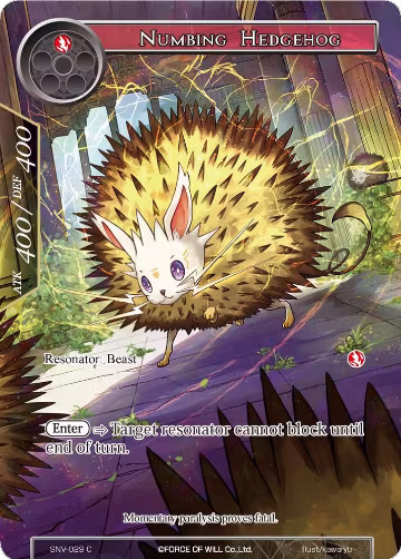 Numbing Hedgehog (Full Art) (SNV-029), The Strangers of New Valhalla — Force of Will card price