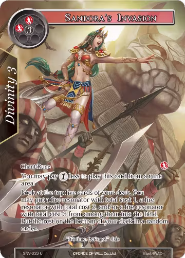 Sandora's Invasion (Full Art) (SNV-033), The Strangers of New Valhalla — Force of Will card price