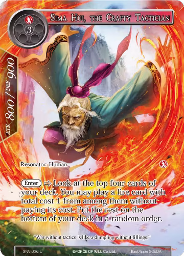 Sima Hui, the Crafty Tactician (Full Art) (SNV-036), The Strangers of New Valhalla — Force of Will card price