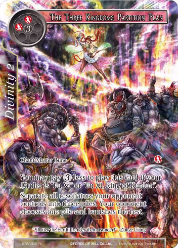 The Three Kingdoms Partition Plan (Full Art) (SNV-038), The Strangers of New Valhalla — Force of Will card price