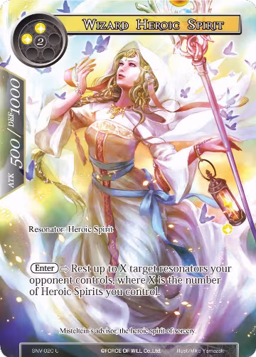 Wizard Heroic Spirit (Full Art) (SNV-020), The Strangers of New Valhalla — Force of Will card price
