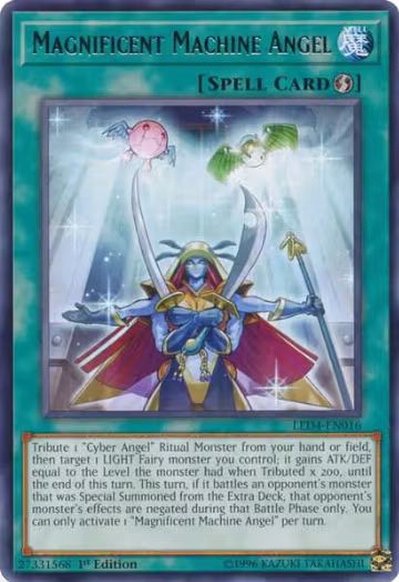 Magnificent Machine Angel (LED4-EN016), Legendary Duelists: Sisters of the Rose — Yu-Gi-Oh! card price