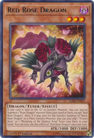 Red Rose Dragon (LED4-EN025), Legendary Duelists: Sisters of the Rose — Yu-Gi-Oh! card price