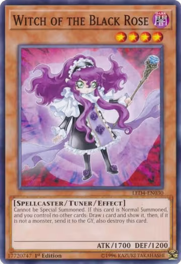Witch of the Black Rose (LED4-EN030), Legendary Duelists: Sisters of the Rose — Yu-Gi-Oh! card price