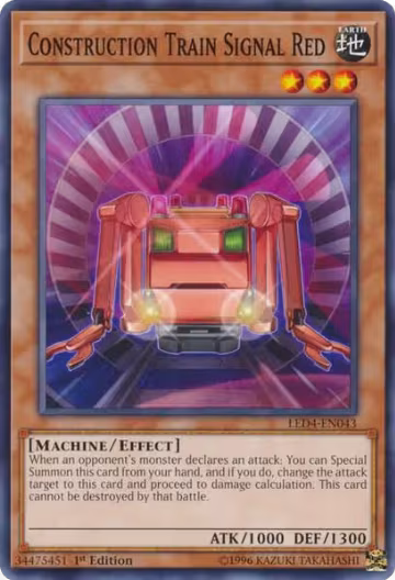 Construction Train Signal Red (LED4-EN043), Legendary Duelists: Sisters of the Rose — Yu-Gi-Oh! card price