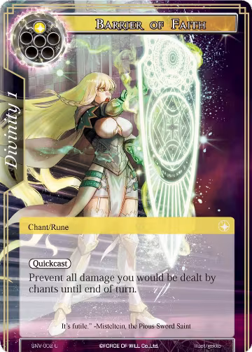 Barrier of Faith (SNV-002), The Strangers of New Valhalla — Force of Will card price