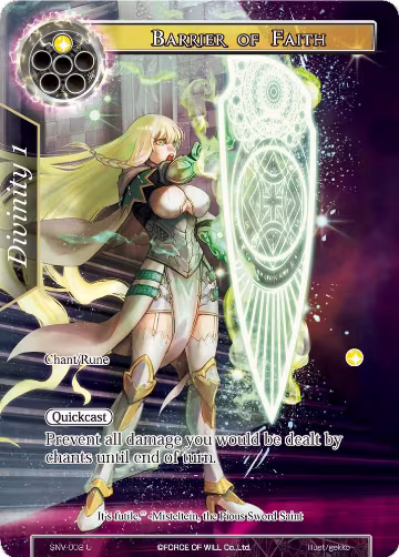 Barrier of Faith (Full Art) (SNV-002), The Strangers of New Valhalla — Force of Will card price