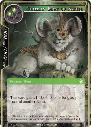 Guardian Beast of Nature (SNV-068), The Strangers of New Valhalla — Force of Will card price