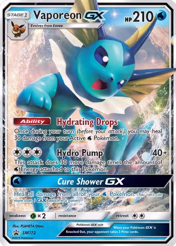 Vaporeon GX - SM172 (SM172), SM Promos — Pokémon card price