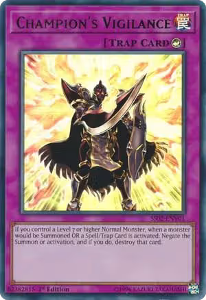 Champion's Vigilance (SS02-ENV01), Speed Duel Decks: Duelists of Tomorrow — Yu-Gi-Oh! card price