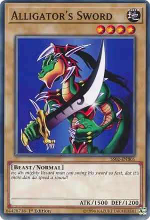 Alligator's Sword (SS02-ENB05), Speed Duel Decks: Duelists of Tomorrow — Yu-Gi-Oh! card price