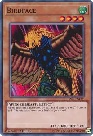 Birdface (SS02-ENC08), Speed Duel Decks: Duelists of Tomorrow — Yu-Gi-Oh! card price