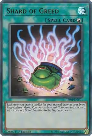 Shard of Greed (SS01-ENV01), Speed Duel Decks: Destiny Masters — Yu-Gi-Oh! card price