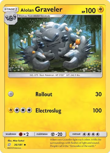 Alolan Graveler (36/181), SM - Team Up — Pokémon card price
