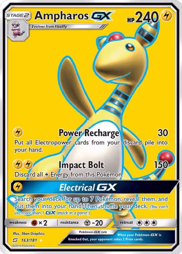 Ampharos GX (Full Art) (163/181), SM - Team Up — Pokémon card price