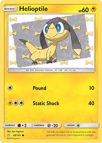 Helioptile (49/181), SM - Team Up — Pokémon card price