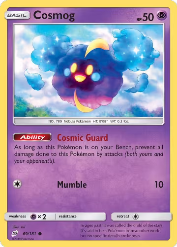 Cosmog (69/181), SM - Team Up — Pokémon card price