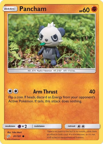 Pancham (81/181), SM - Team Up — Pokémon card price