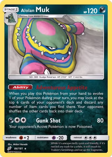 Alolan Muk (84/181), SM - Team Up — Pokémon card price