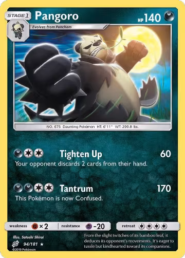 Pangoro (94/181), SM - Team Up — Pokémon card price