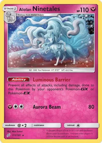 Alolan Ninetales (111/181), SM - Team Up — Pokémon card price