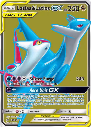 Latias & Latios GX (Full Art) (169/181), SM - Team Up — Pokémon card price