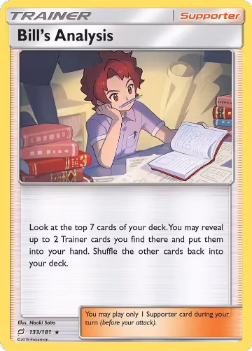 Bill's Analysis (133/181), SM - Team Up — Pokémon card price
