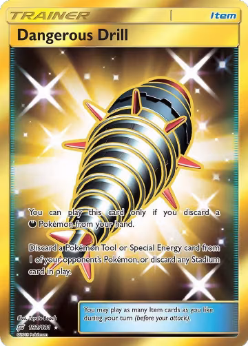 Dangerous Drill (Secret) (192/181), SM - Team Up — Pokémon card price