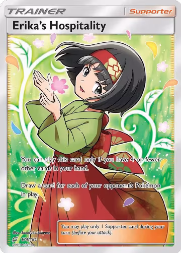 Erika's Hospitality (Full Art) (174/181), SM - Team Up — Pokémon card price