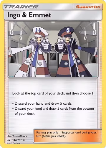 Ingo & Emmet (144/181), SM - Team Up — Pokémon card price