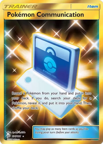 Pokemon Communication (Secret) (196/181), SM - Team Up — Pokémon card price