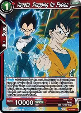 Vegeta, Prepping for Fusion (BT6-009), Destroyer Kings — DB Super card price