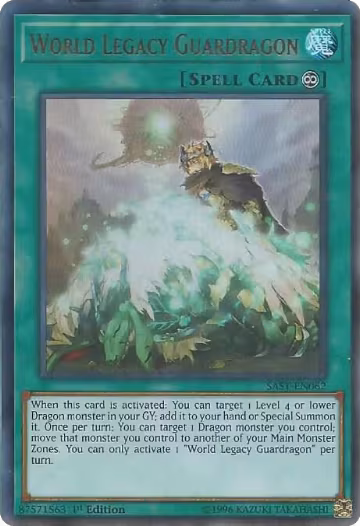World Legacy Guardragon (SAST-EN062), Savage Strike — Yu-Gi-Oh! card price