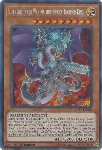 Super Anti-Kaiju War Machine Mecha-Thunder-King (SAST-EN081), Savage Strike — Yu-Gi-Oh! card price