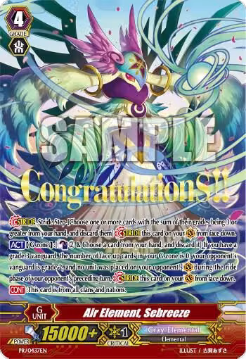 Air Element, Sebreeze (PR/0437EN), Promo Cards — Vanguard card price