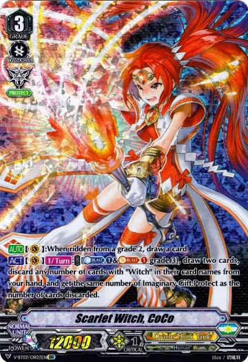 Scarlet Witch, CoCo (OR) (V-BT03/OR03EN), V-BT03: Miyaji Academy CF Club — Vanguard card price
