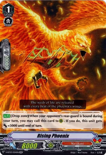 Rising Phoenix (V-BT03/024EN), V-BT03: Miyaji Academy CF Club — Vanguard card price